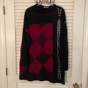 Laura Hunter Arumi Artful Lightweight Black Red White OOAK Handmade